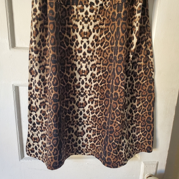 Vero Moda Brown Leopard Print Mini Dress - Picture 7 of 11